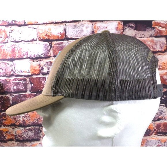 Live Laugh Love Llama Trucker Hat Sycamore Brewing Snapback Brown Mesh Back - Picture 4 of 7